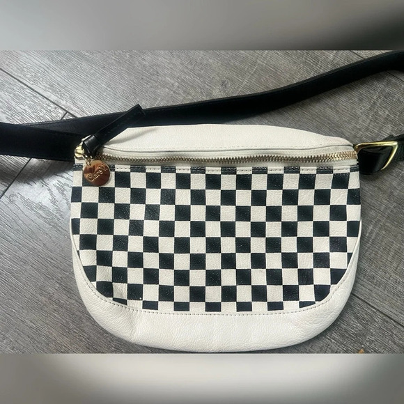Clare V. Black Checkers Fanny Pack RARE Sold OUT - Picture 4 of 5